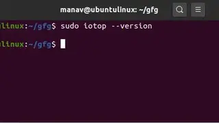 Iotop screenshot