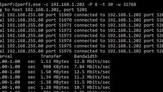 iPerf screenshot
