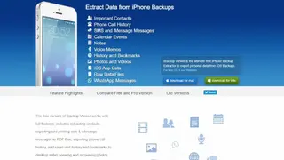 iPhone Backup Viewer screenshot