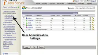 Ipswitch IMail Server screenshot
