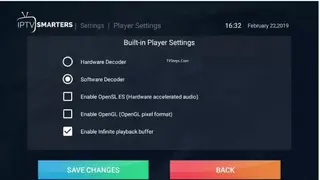 IPTV-SMARTERS PLAYER screenshot