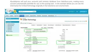 iQuoteXpress screenshot