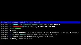 Irssi screenshot