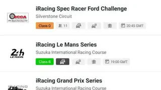 iSchedule for iRacing screenshot