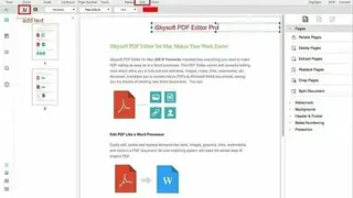 iSkysoft PDF Editor screenshot