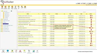 isoTracker Document Management screenshot