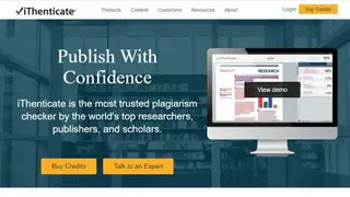 iThenticate screenshot
