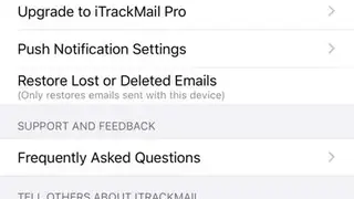 iTrackmail screenshot
