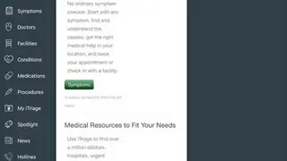 iTriage – Health, Doctor, and Symptoms search screenshot