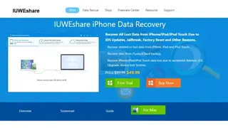 IUWEshare iPhone Data Recovery screenshot