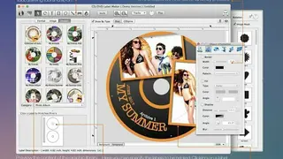 iWinSoft CD/DVD Label Maker for Mac screenshot