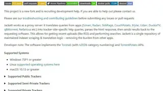 Jackett screenshot