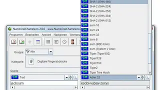 Jacksum screenshot