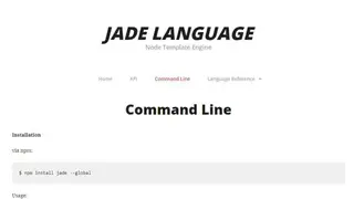 Jade Language screenshot