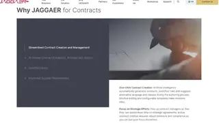 JAGGAER Contracts screenshot