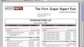 JasperReports screenshot