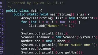 Java N-IDE screenshot