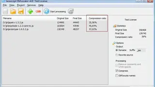 JavaScript Obfuscator screenshot