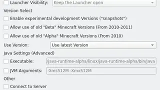 jdMinecraftLauncher screenshot