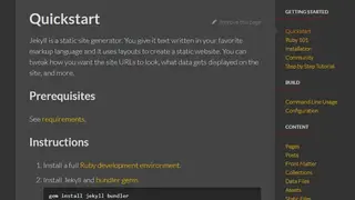 Jekyll screenshot