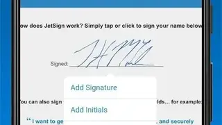 JetSign Signature App screenshot