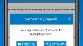 JetSign Signature App screenshot