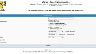 Jforum screenshot