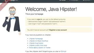 JHipster screenshot