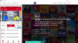 JioTV screenshot