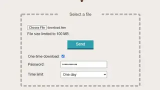Jirafeau screenshot