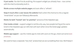 Jitbit Live Chat screenshot