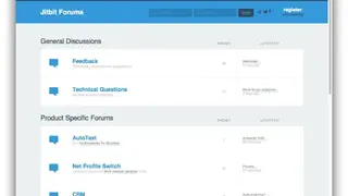 Jitbit .NET Forum screenshot