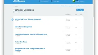 Jitbit .NET Forum screenshot