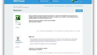 Jitbit .NET Forum screenshot