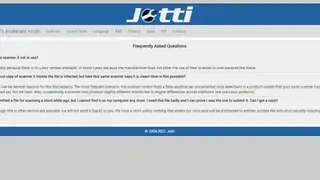 Jotti malware scan screenshot