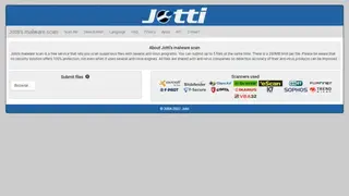 Jotti malware scan screenshot