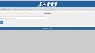 Jotti malware scan screenshot