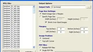 JPEG to PDF screenshot
