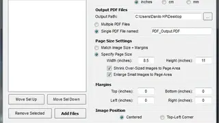 JPEG to PDF screenshot