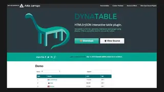 jQuery Dynatable screenshot