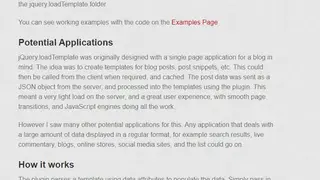 Jquery-template screenshot
