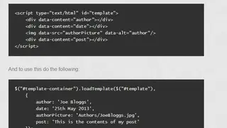 Jquery-template screenshot