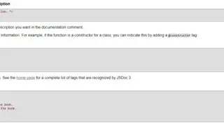 JSDoc screenshot