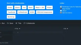 JSFiddle screenshot
