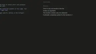 JSHint screenshot