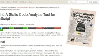 JSHint screenshot