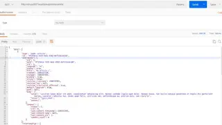 JSON API screenshot