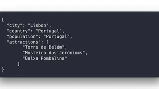JSON API screenshot