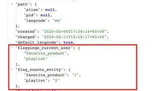 JSON API screenshot