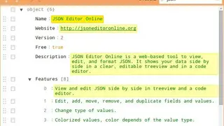 JSON Editor Online screenshot